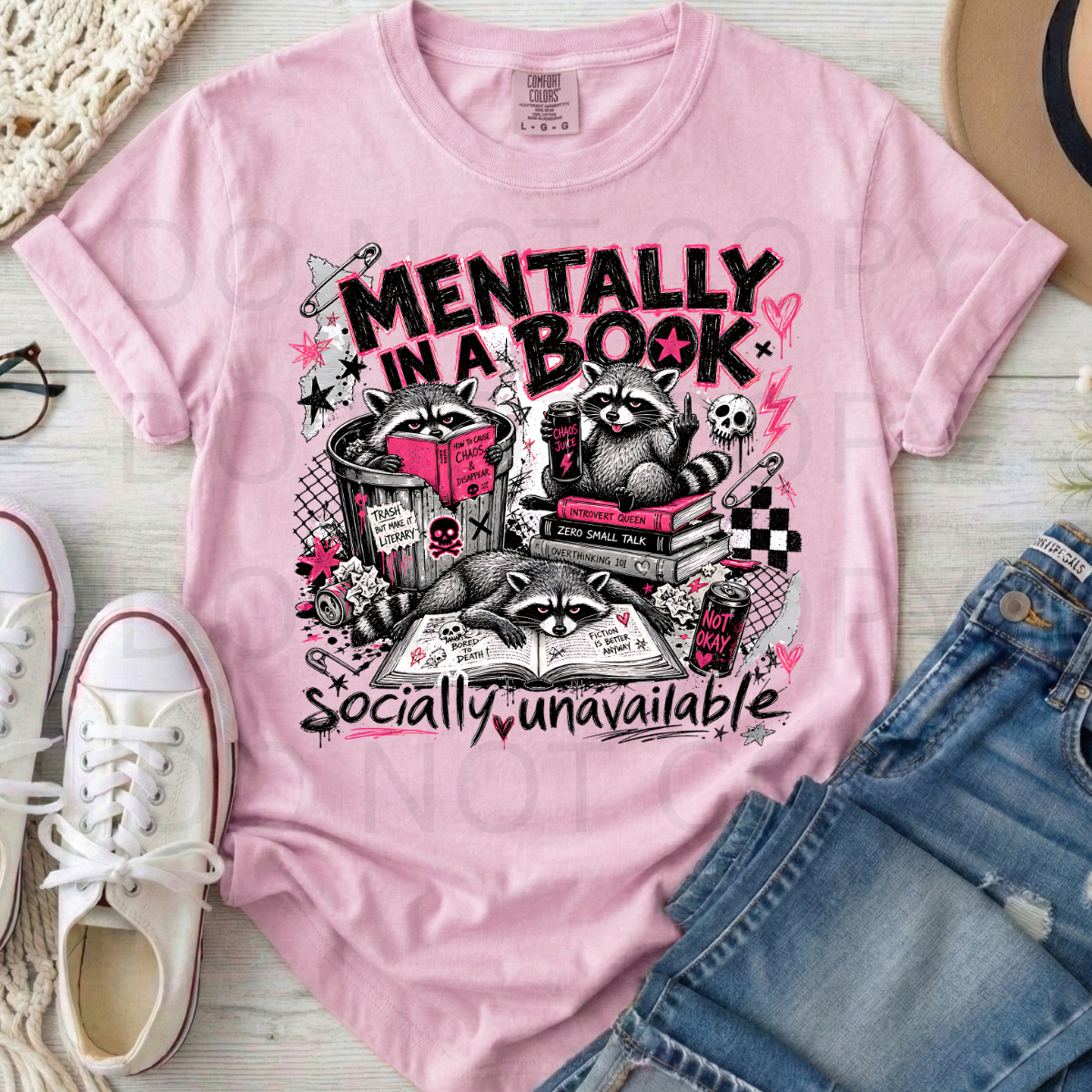 WHOLESALE DTF - MENTALLY IN A BOOK -095