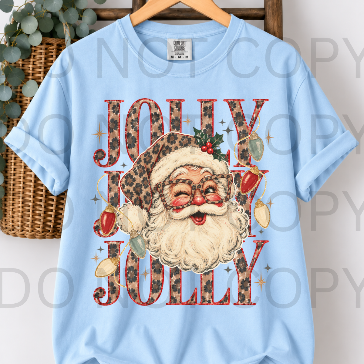 WHOLESALE DTF - JOLLY STACED SANTA - 244