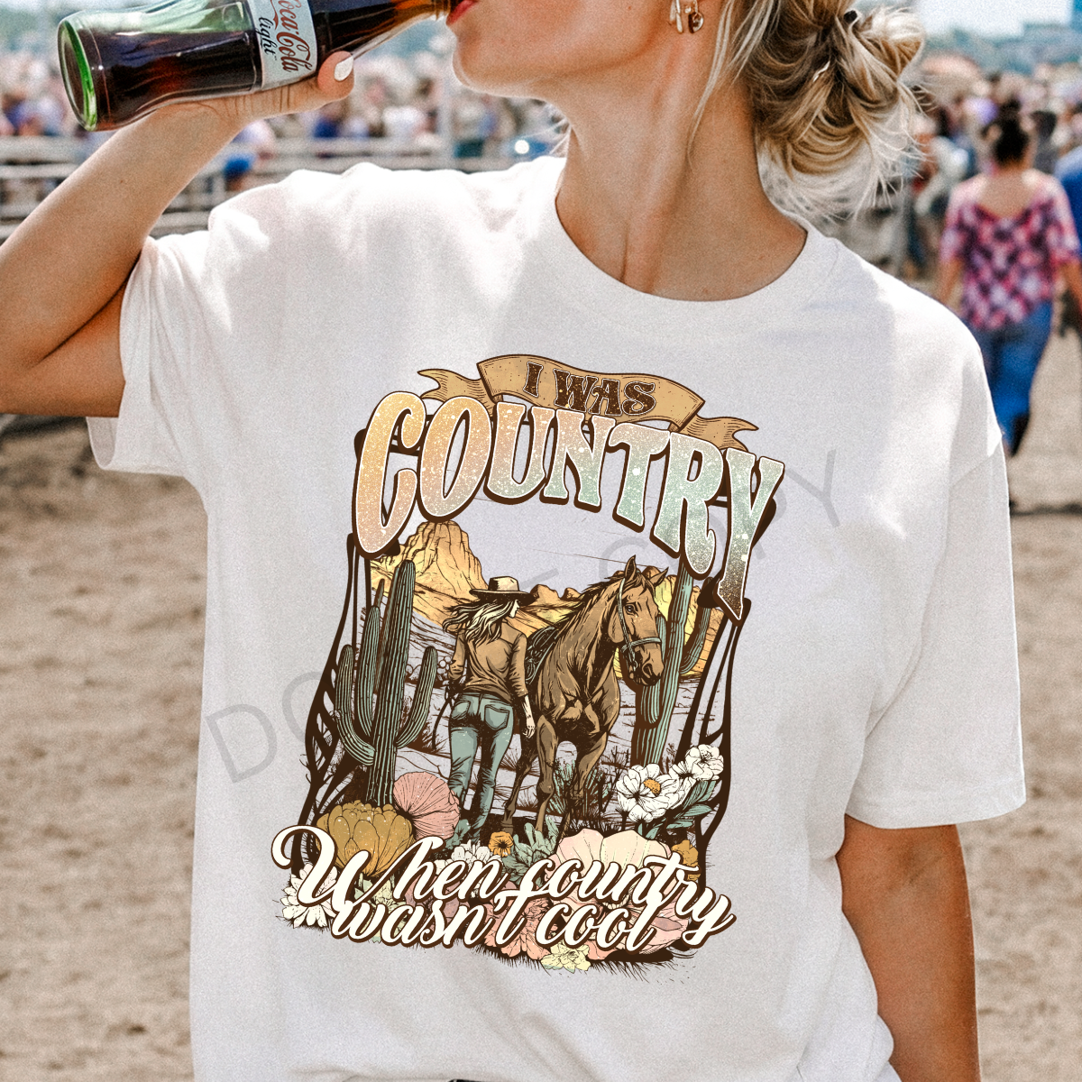 11.5" DTF - I WAS COUNTRY - A 8