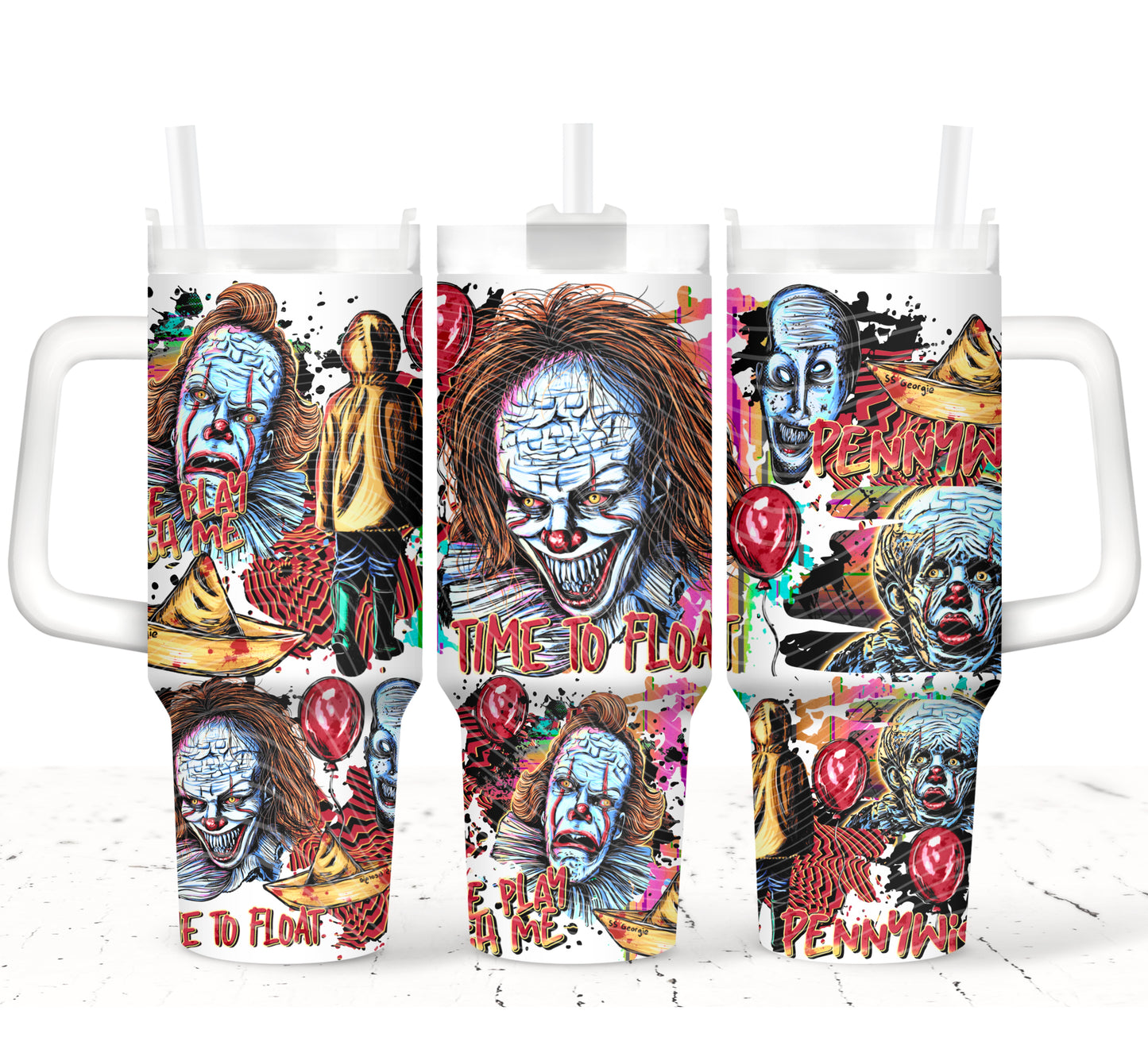 40oz UV DTF WRAP - CLOWN