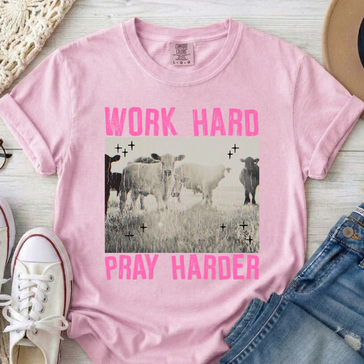12" DTF - WORK HARD PRAY HARDER - A 71