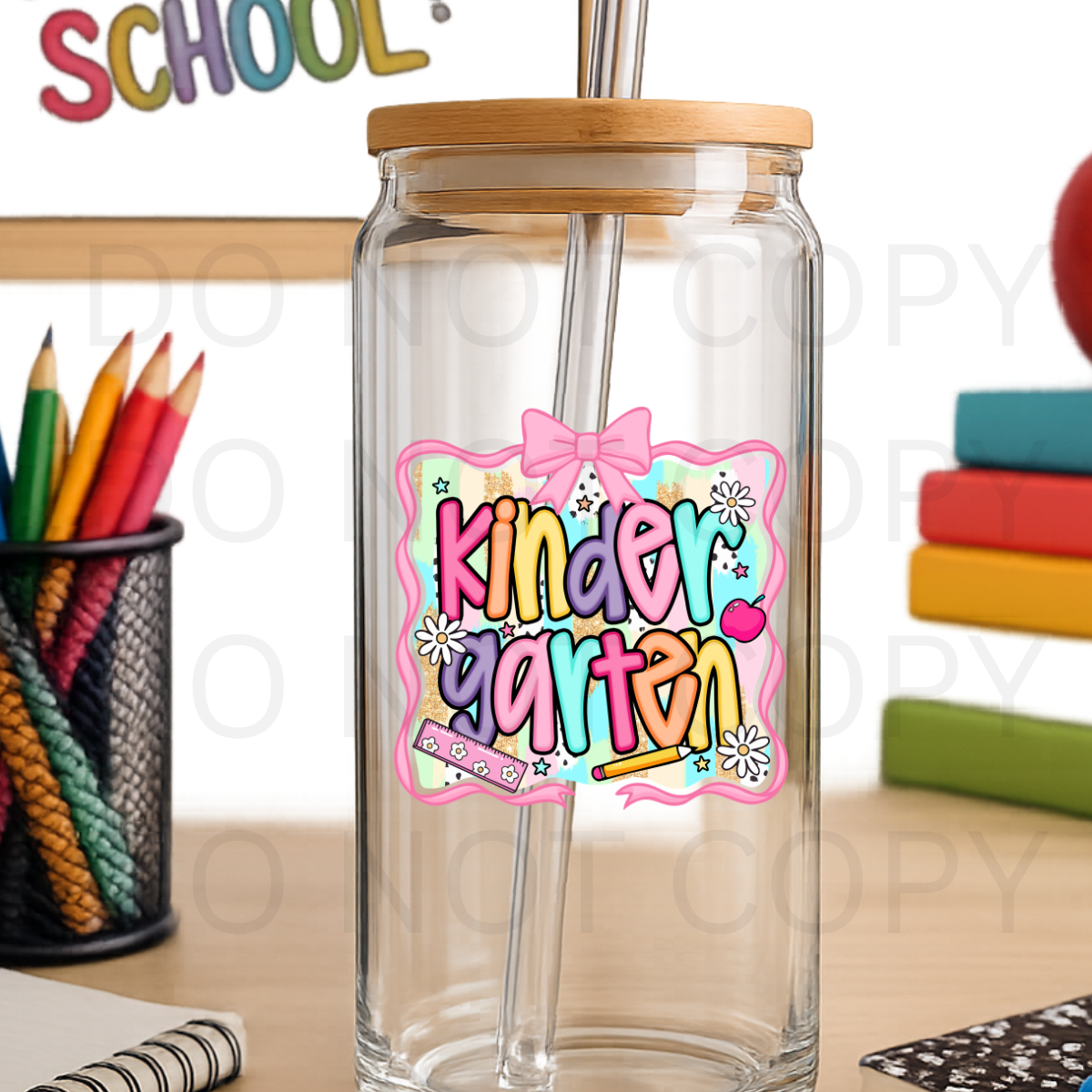 4" UV DECAL - KINDERGARTEN