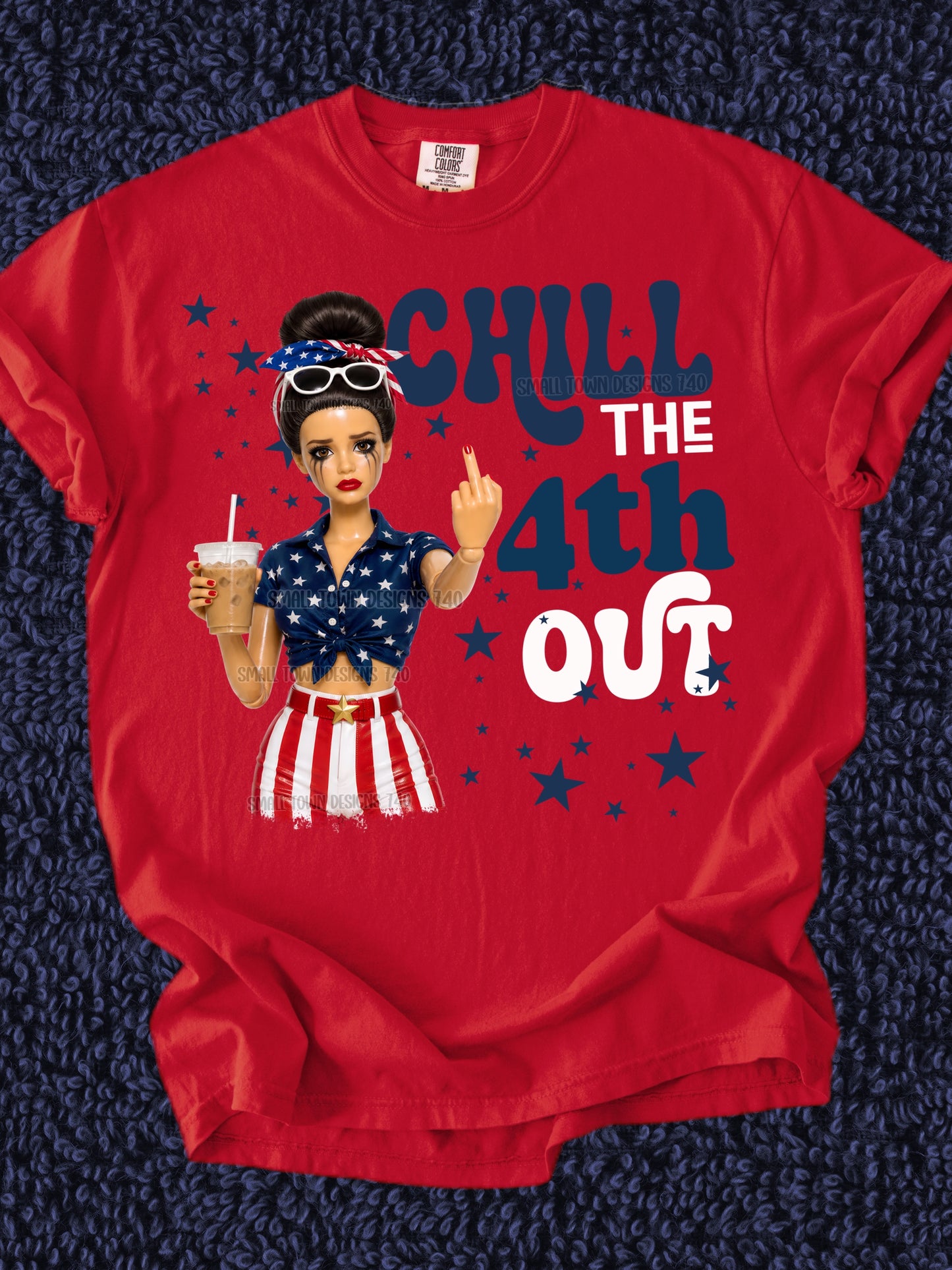 11.5" DTF - CHILL THE 4TH OUT - B 62