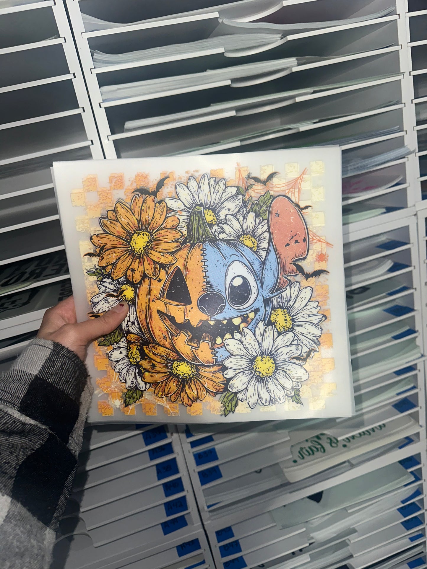 FULL COLOR SCREEN PRINT - S T I CT C H FLOWER - AA25