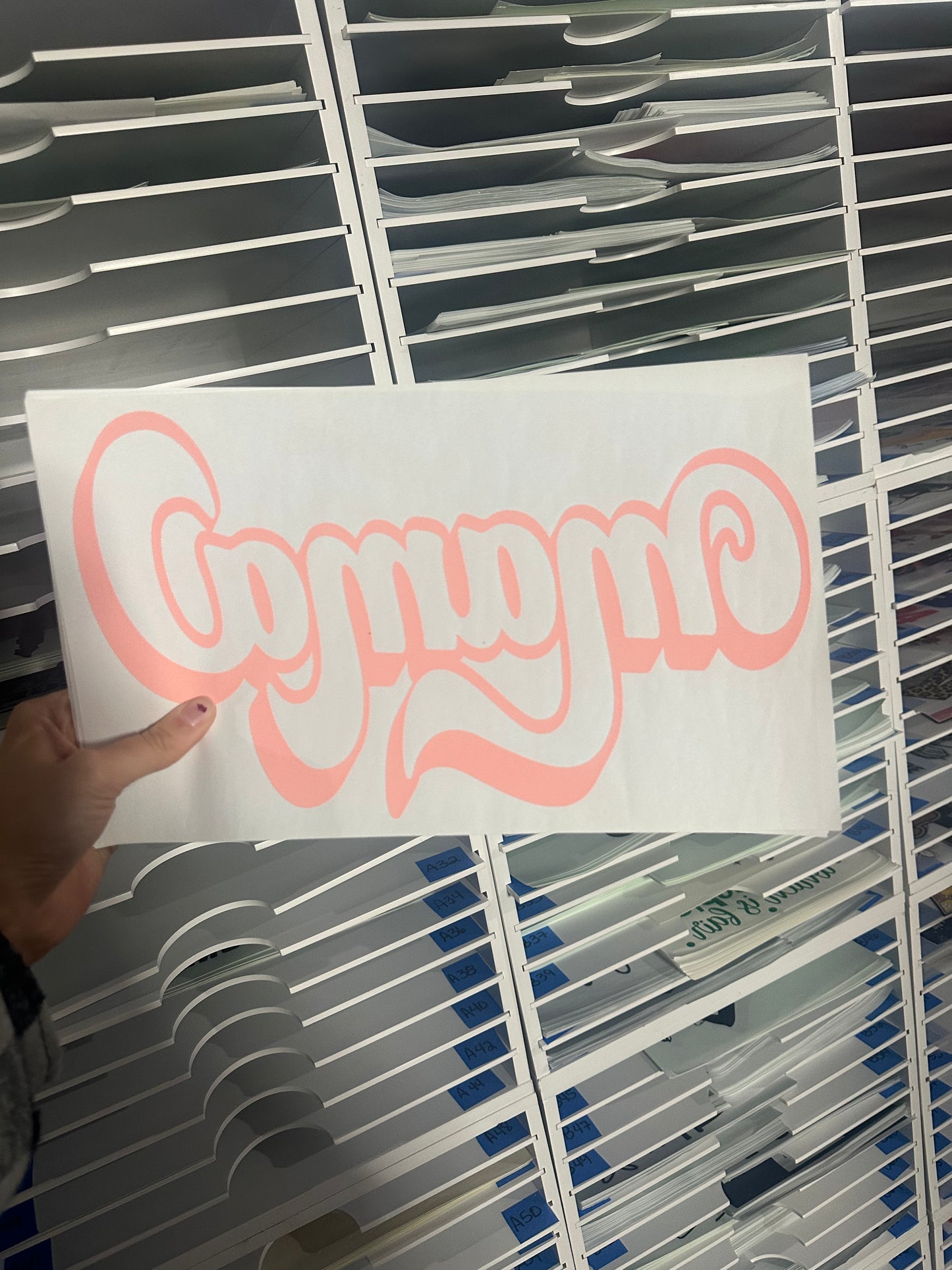 SINGLE COLOR SCREEN PRINTS- MAMA - M49