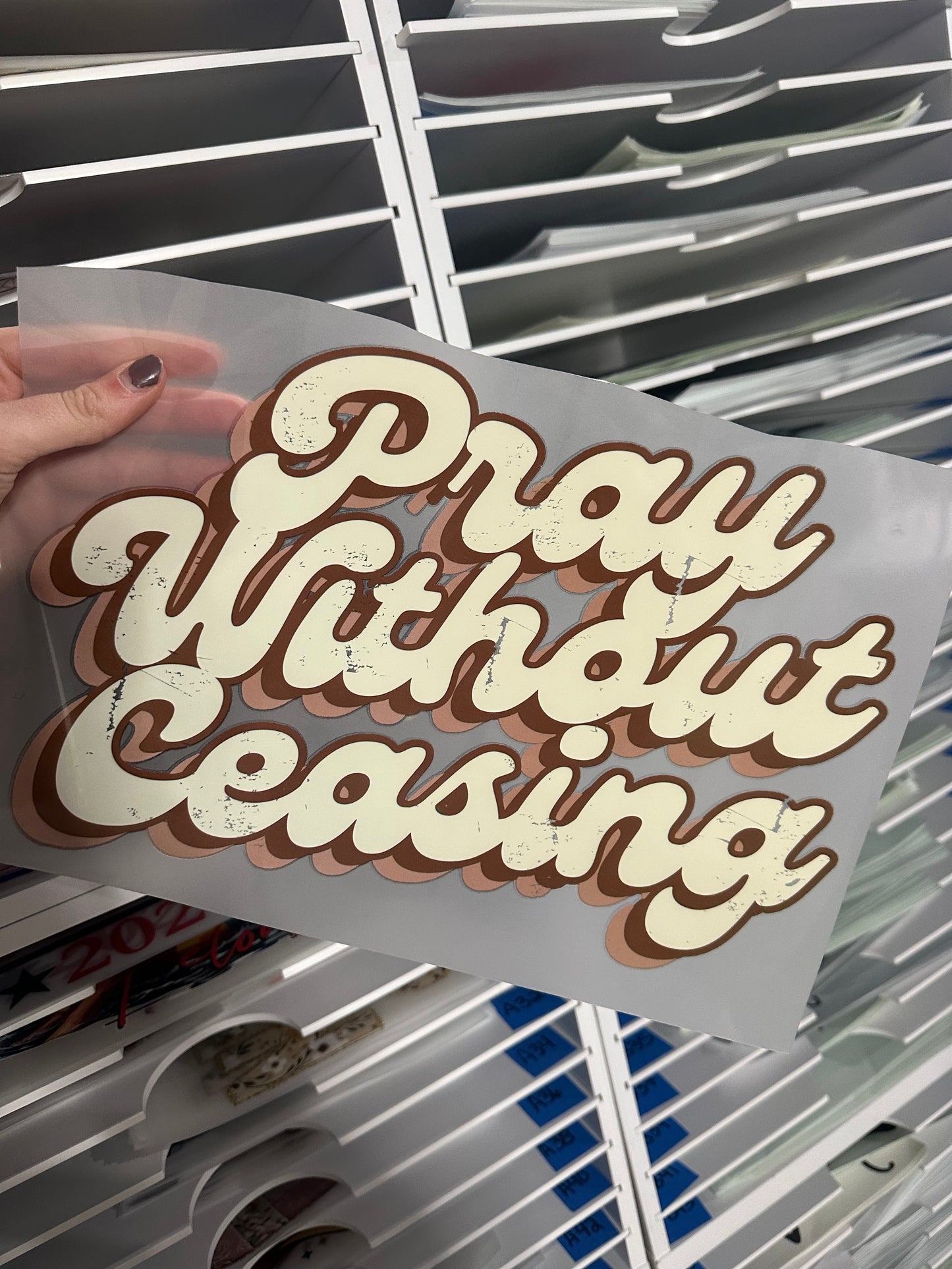 FULL COLOR SCREEN PRINT - PRAY
