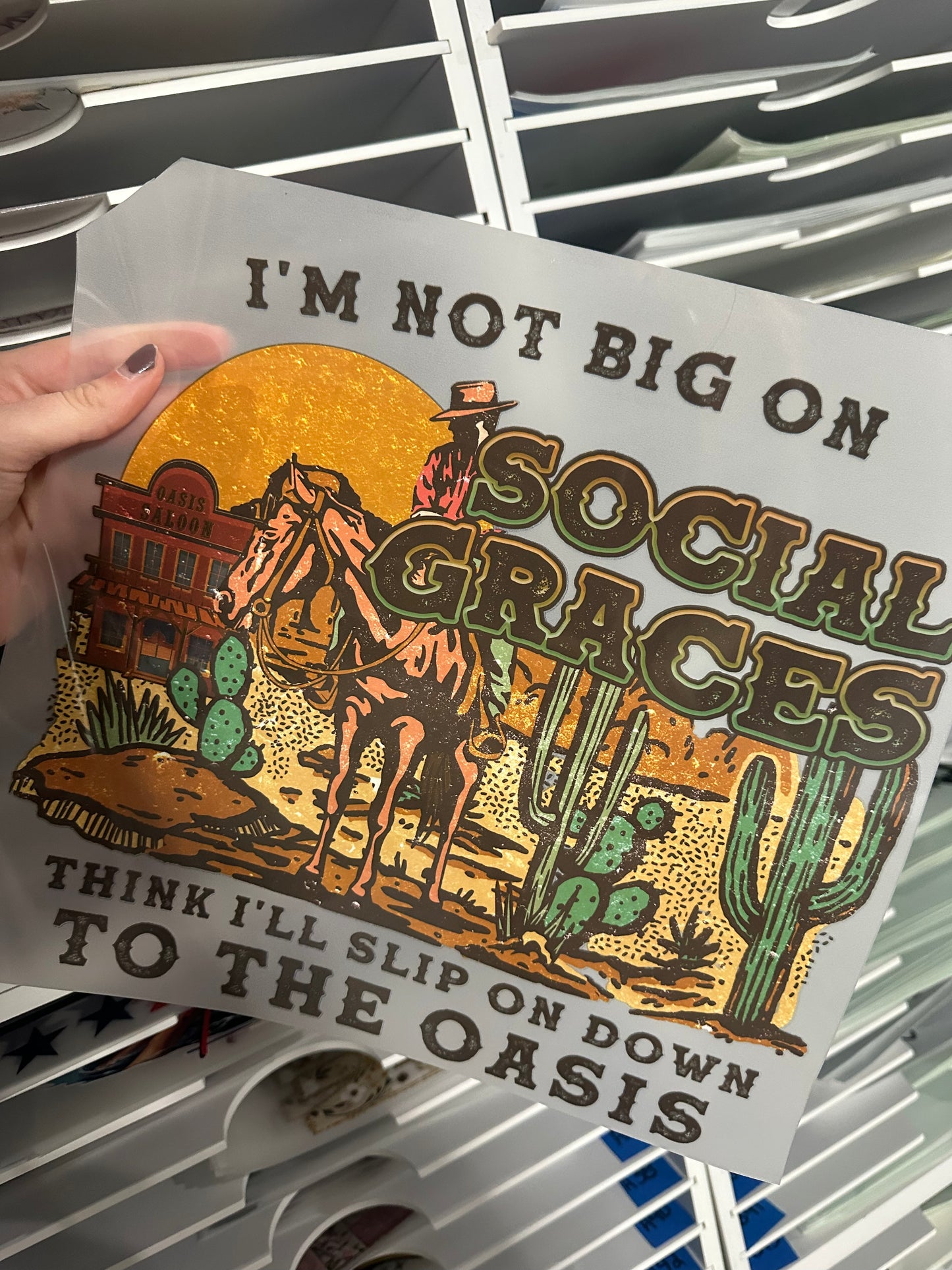 FULL COLOR SCREEN PRINT - SOCIAL GRACES