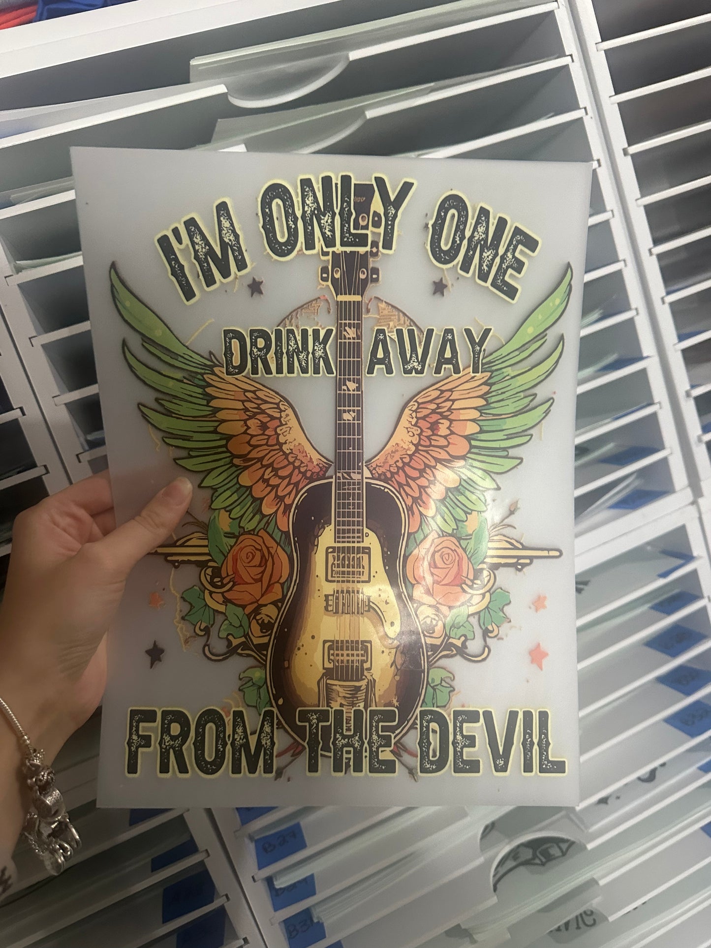 SCREEN PRINT TRANSFER FULL COLOR - ONLY ON DRINK AWAY AA20