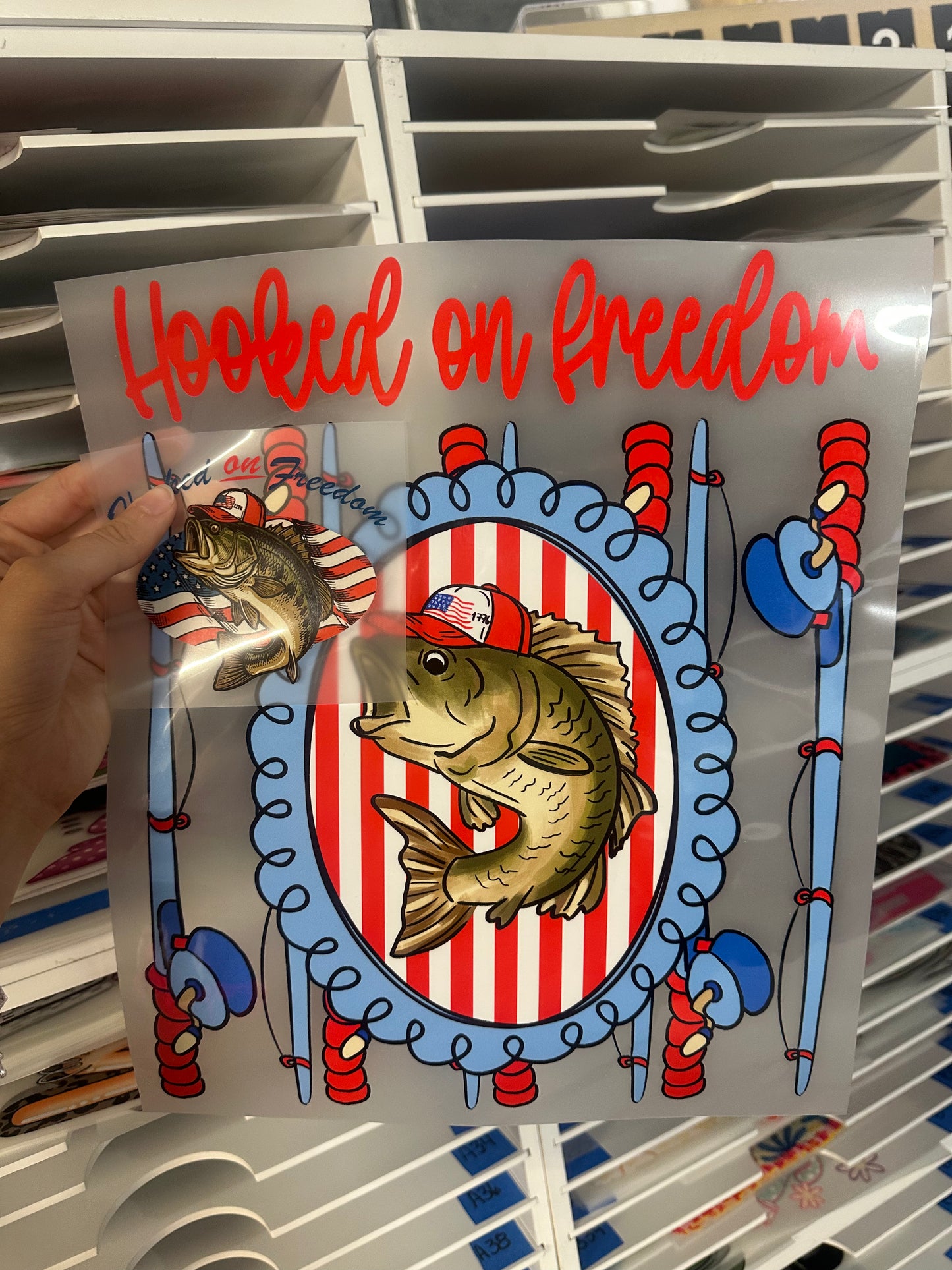 FRONT & BACK HOOKED ON FREEDOM