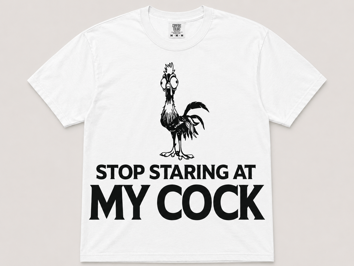 SINGLE COLOR SCREEN PRINT - STOP STARING