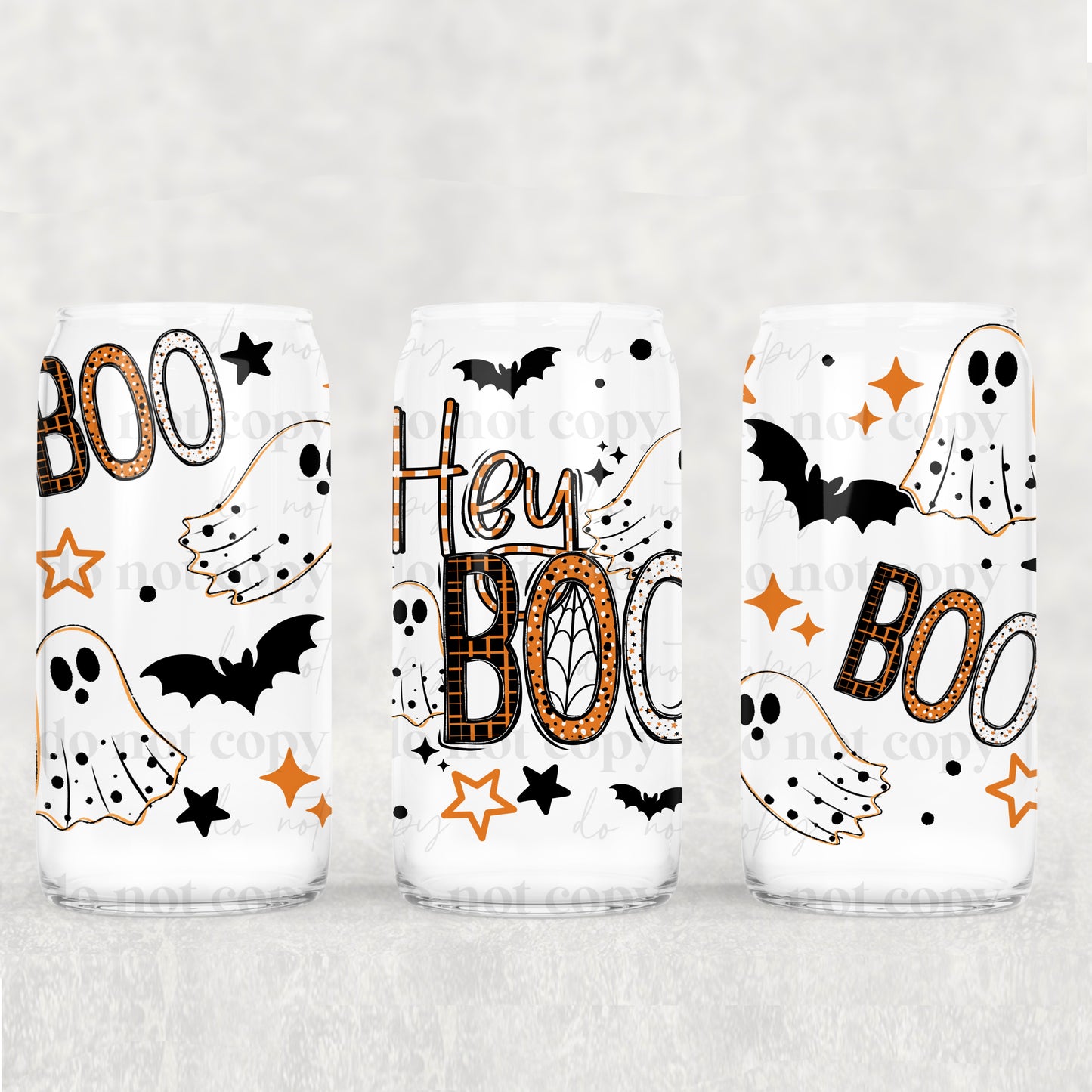 16oz CUP WRAP - HEY BOO