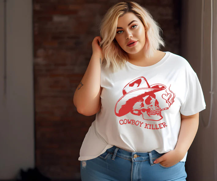 SINGLE COLOR SCREEN PRINT - COWBOY K I L L E R M8