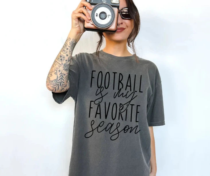 SINGLE COLOR SCREEN PRINT - FOOTBALL IS MY FAVORITE SEASON M38