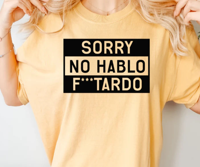 SINGLE COLOR SCREEN PRINT - SORRY M58