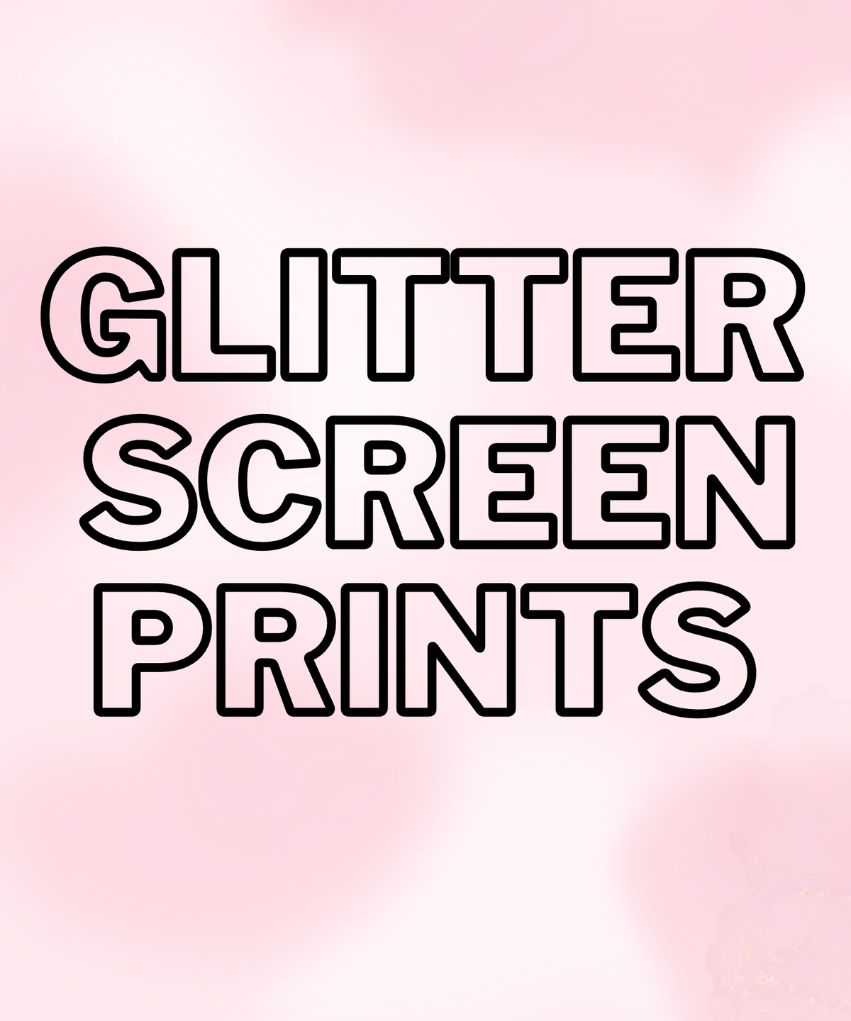 LIVE CLAIMS - GLITTER SCREEN PRINTS