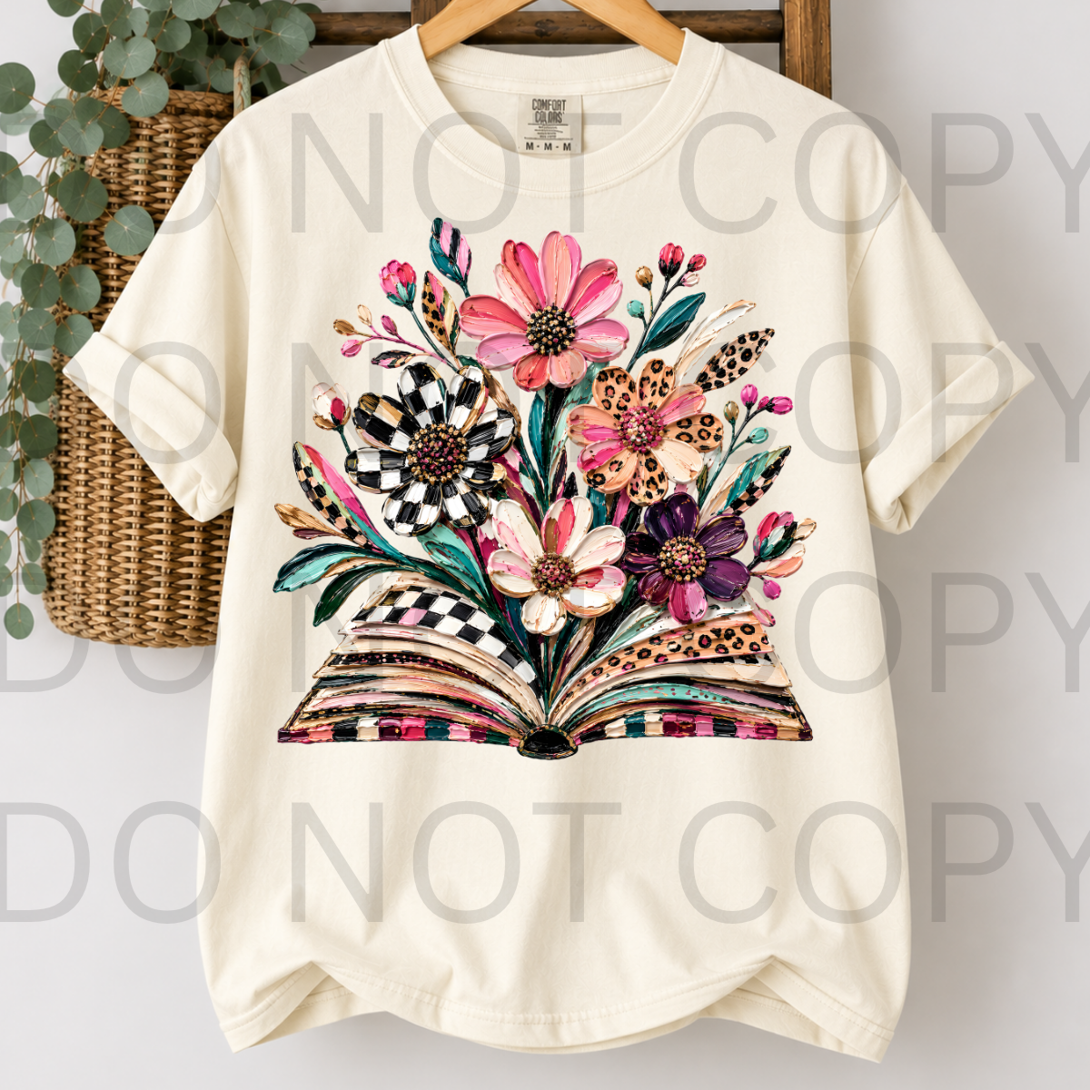WHOLESALE DTF - BOOK FLOWER - 237
