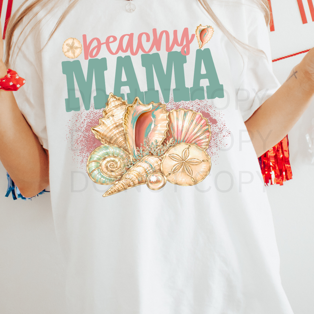 12" DTF - BEACHY MAMA - A 14