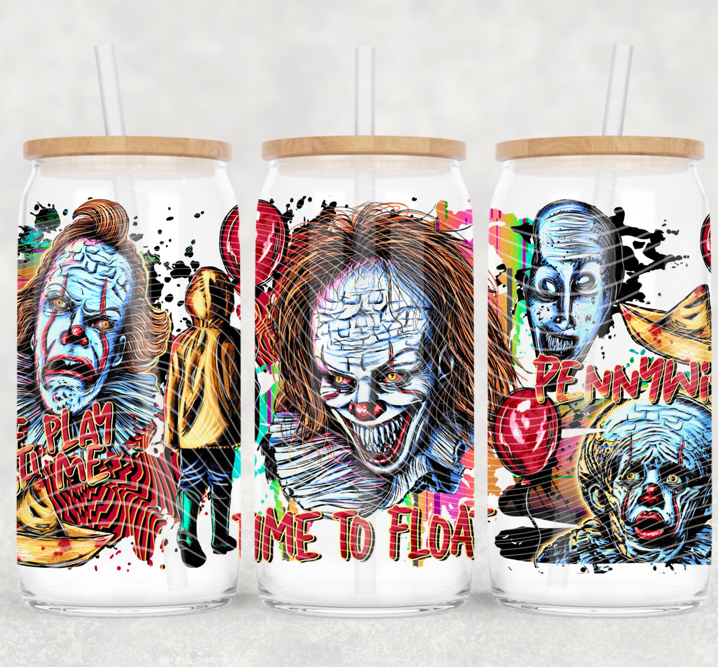 16oz UV DTF WRAP - CLOWN