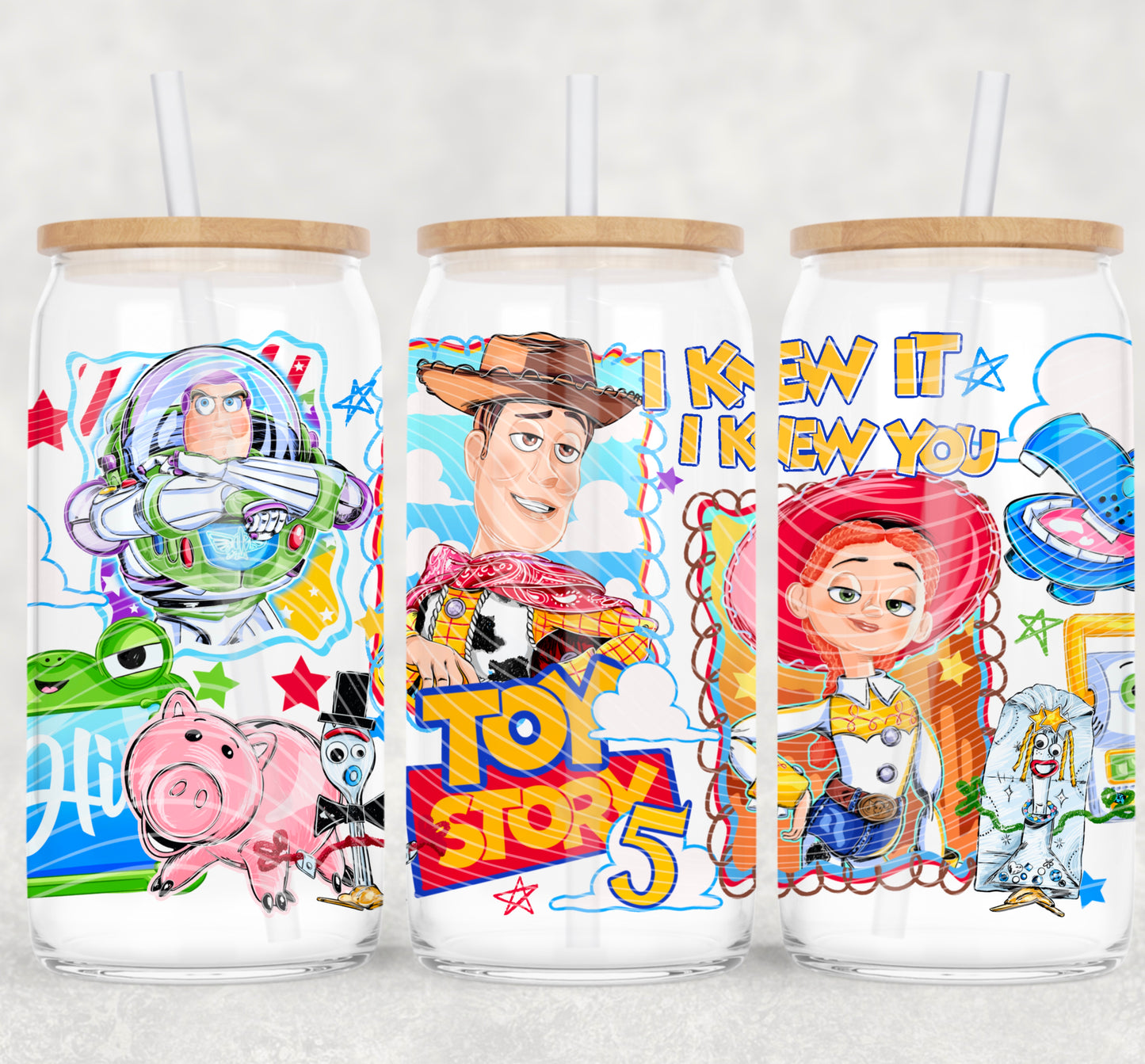 16oz - UV DTF CUP WRAP - T O Y