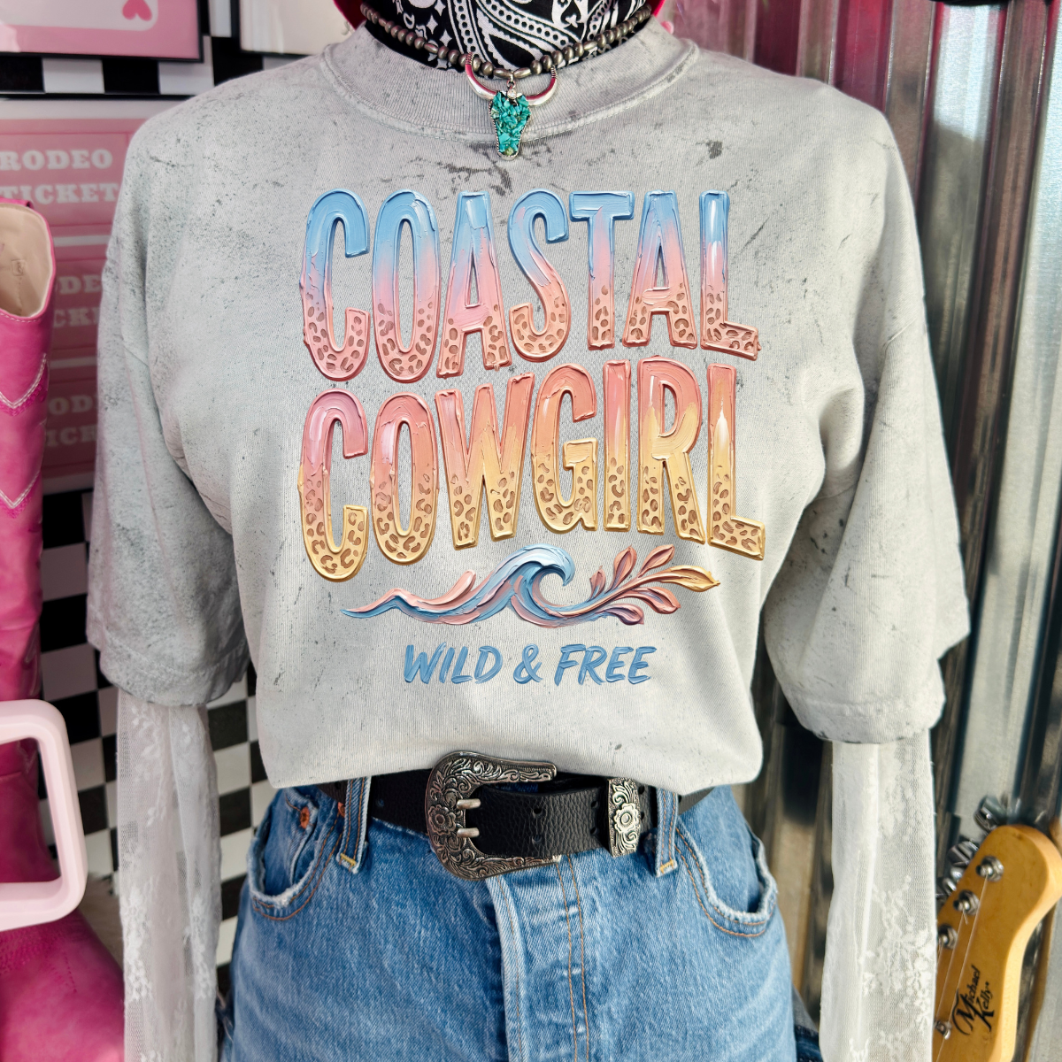 11.5" DTF - COASTAL COWGIRL - A 45