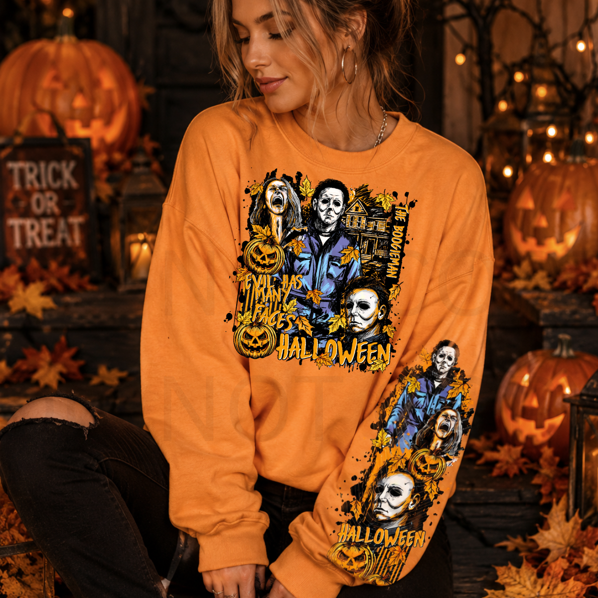 12" DTF - FRONT & SLEEVE - HALLOWEEN