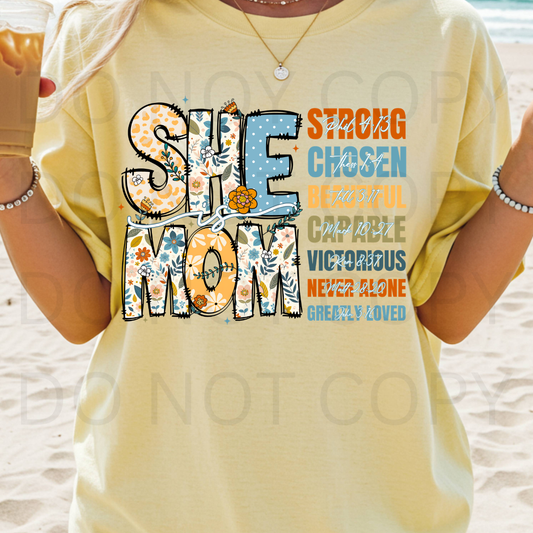 11.5" DTF - SHE IS MOM - C 3