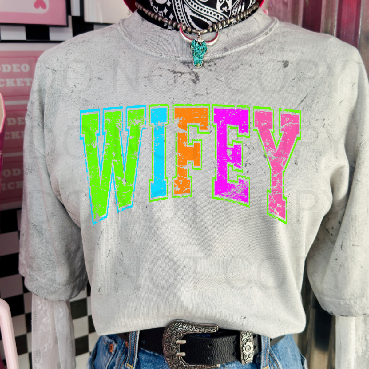 11.5" DTF - NEON WIFEY - C 17