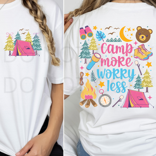 12" DTF - FRONT & BACK CAMP MORE