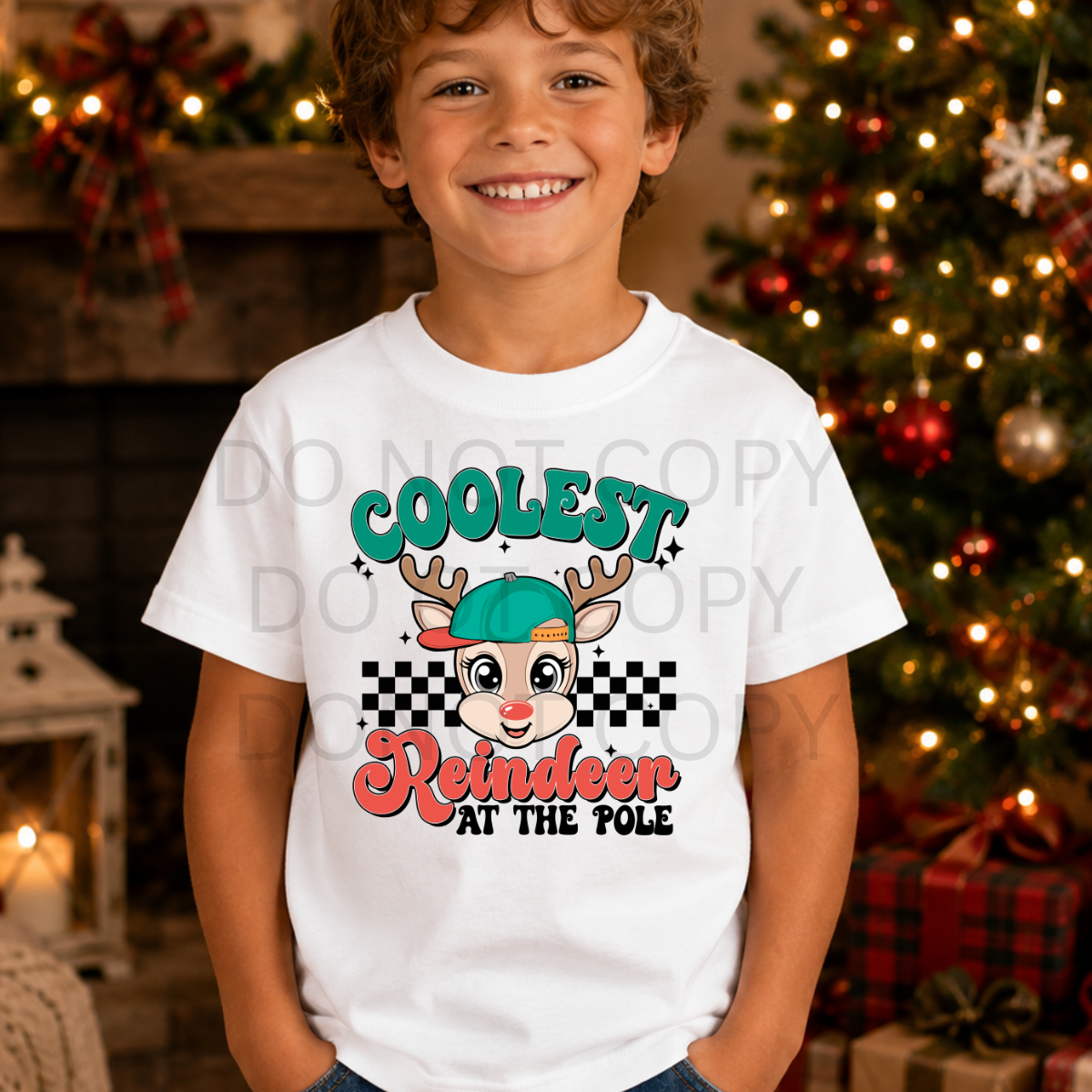 9" DTF - COOLEST REINDEER