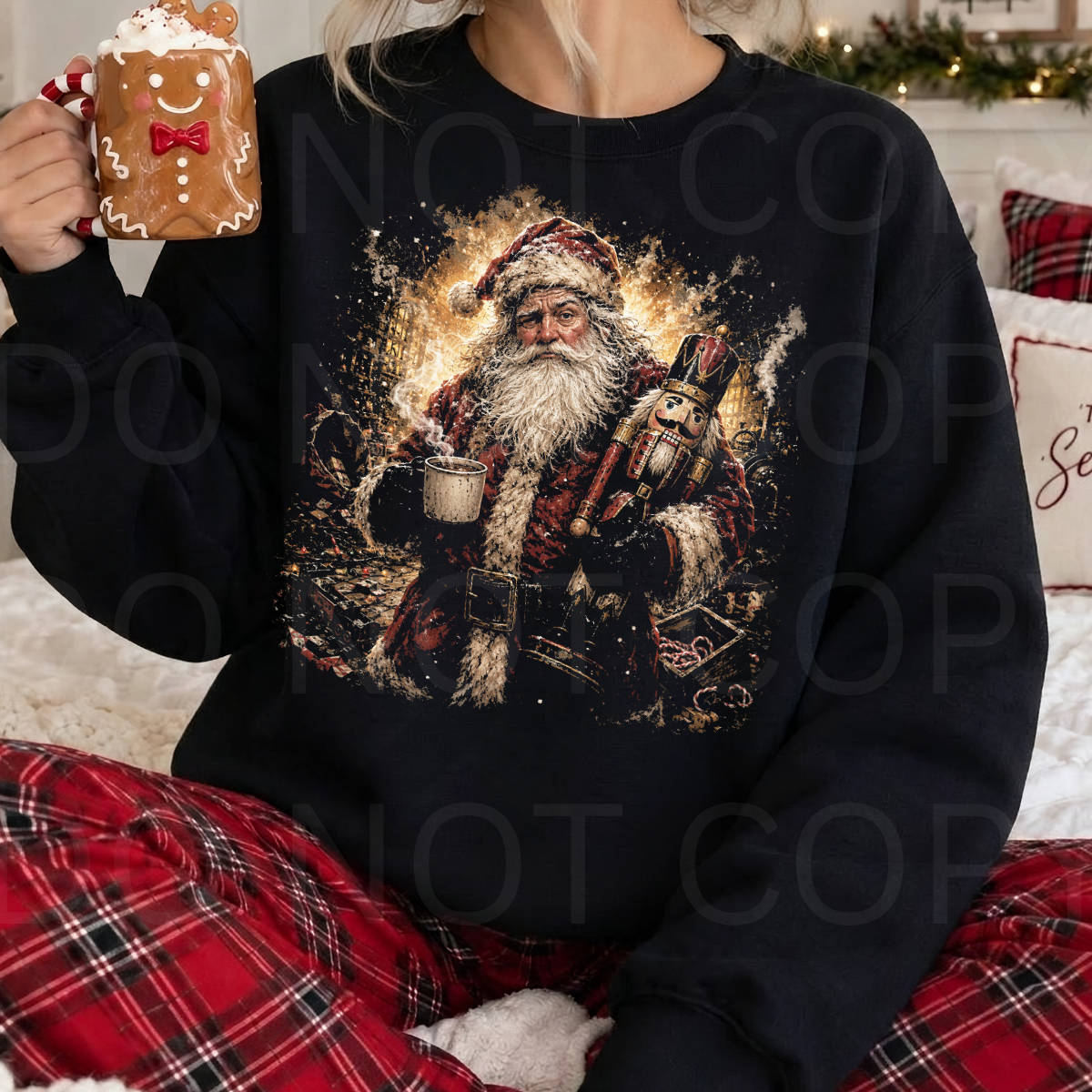 WHOLESALE DTF - HALFTONE - SANTA NUTCRACKER - 196