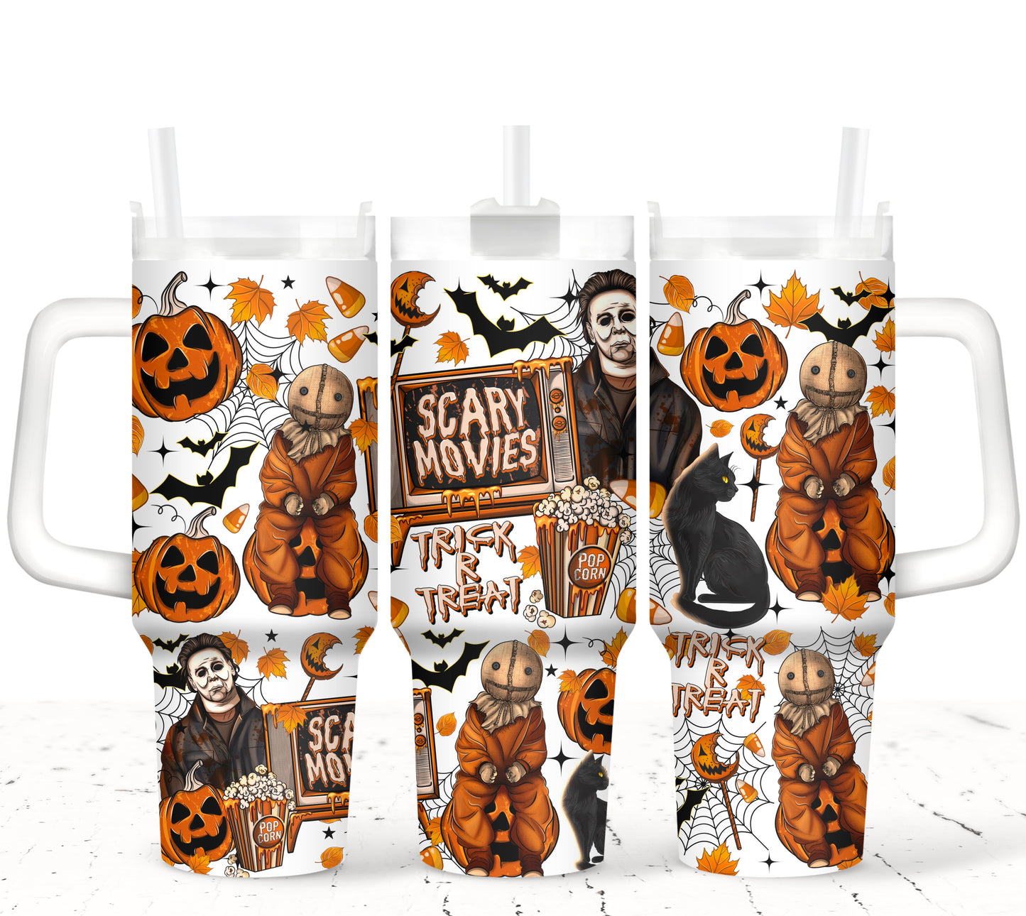 40oZ UV DTF WRAP - SCARY MOVIES