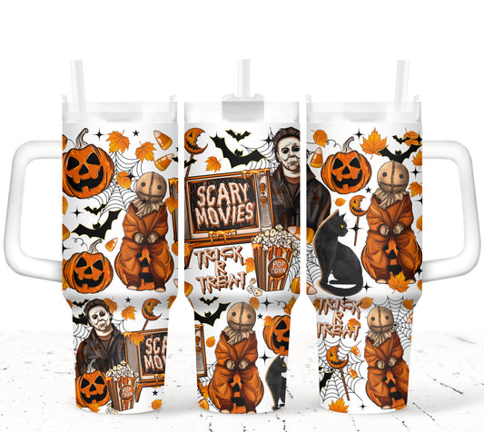 40oZ UV DTF WRAP - SCARY MOVIES