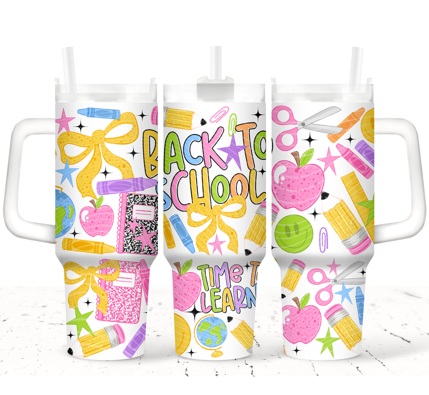 40oz CUP WRAP - BACK TO SHCOOL