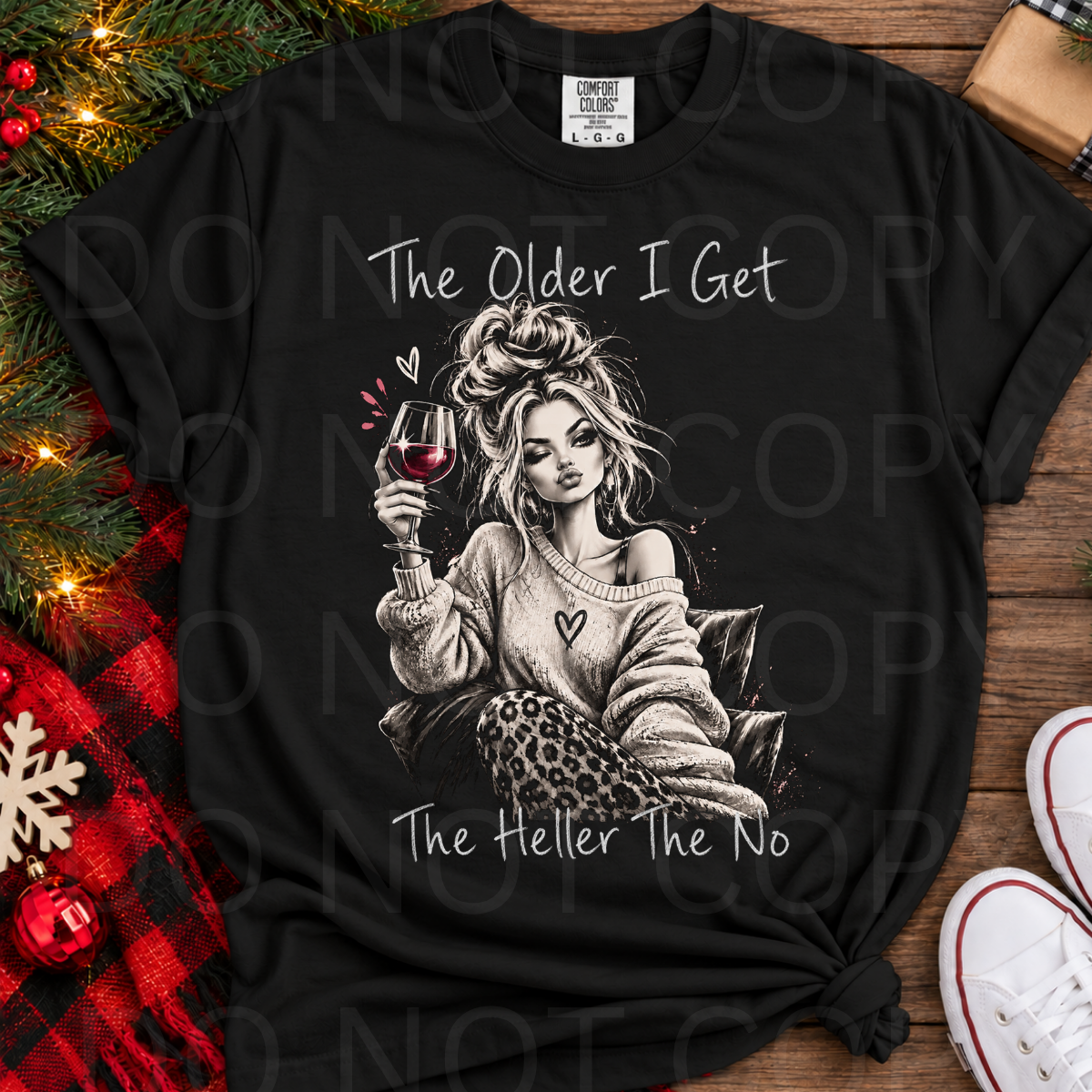 WHOLESALE DTF - HALFTONE THE OLDER I GET  - 149
