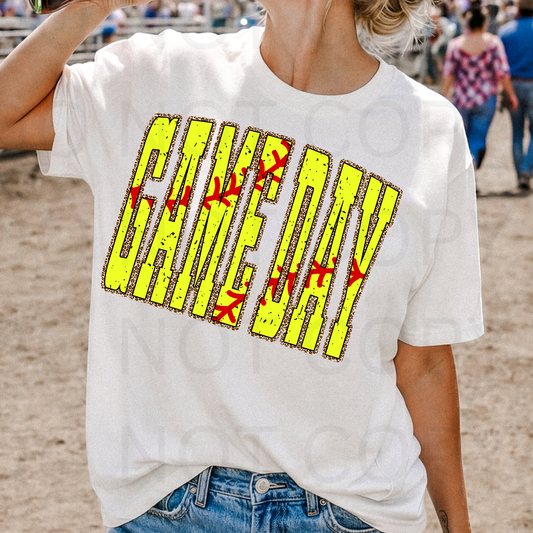 11.5" DTF - SOFTBALL GAME DAY - C 27