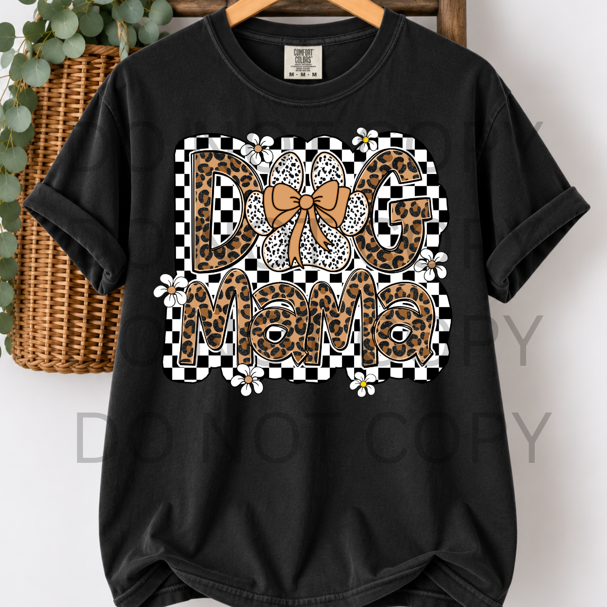 WHOLESALE DTF - DOG MAMA CHECKERED - 052