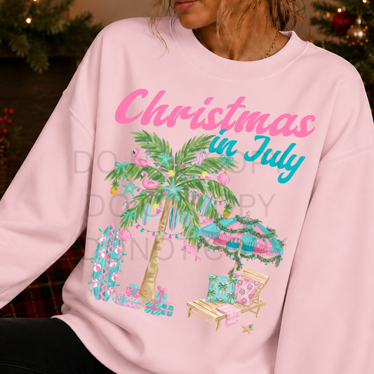 12" DTF - CHRISTMAS IN JULY