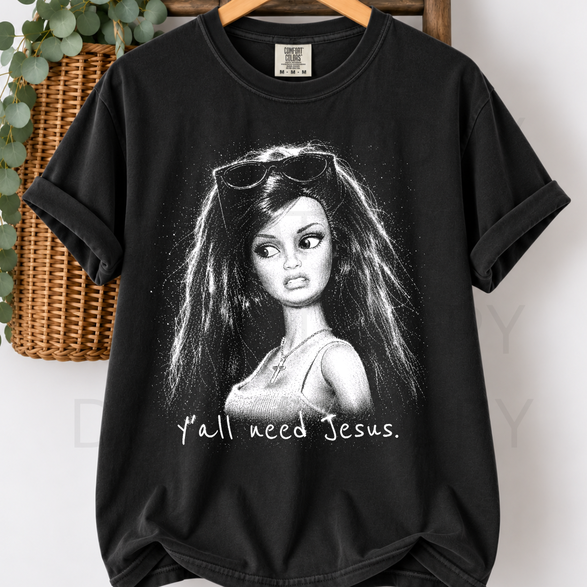 WHOLESALE DTF - YALL NEED JESUS HALFTONE - 085