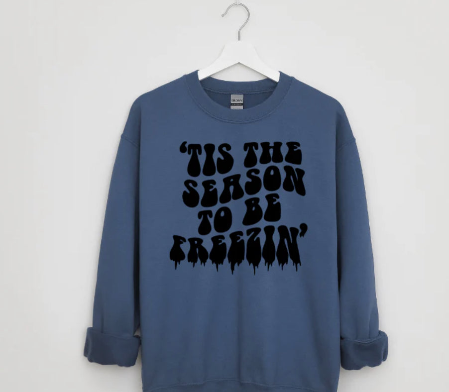 SINGLE COLOR SCREEN PRINTS - TIS THE SEASON TO BE FREEZIN - M73