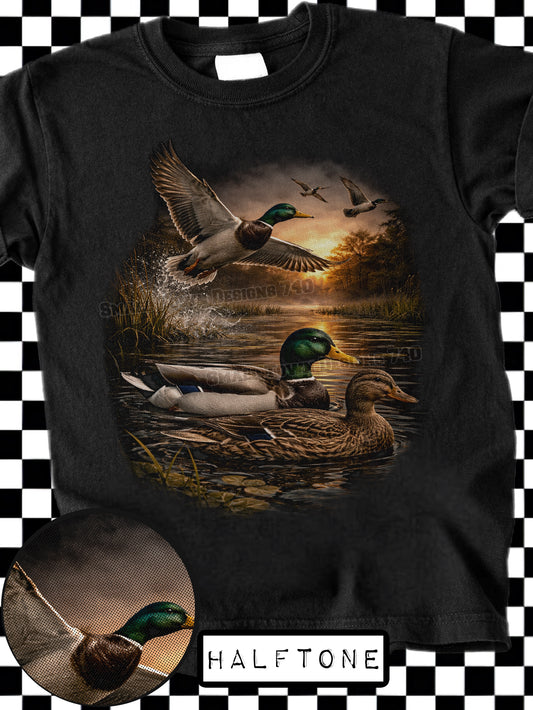 12" DTF - DUCK HALFTONE
