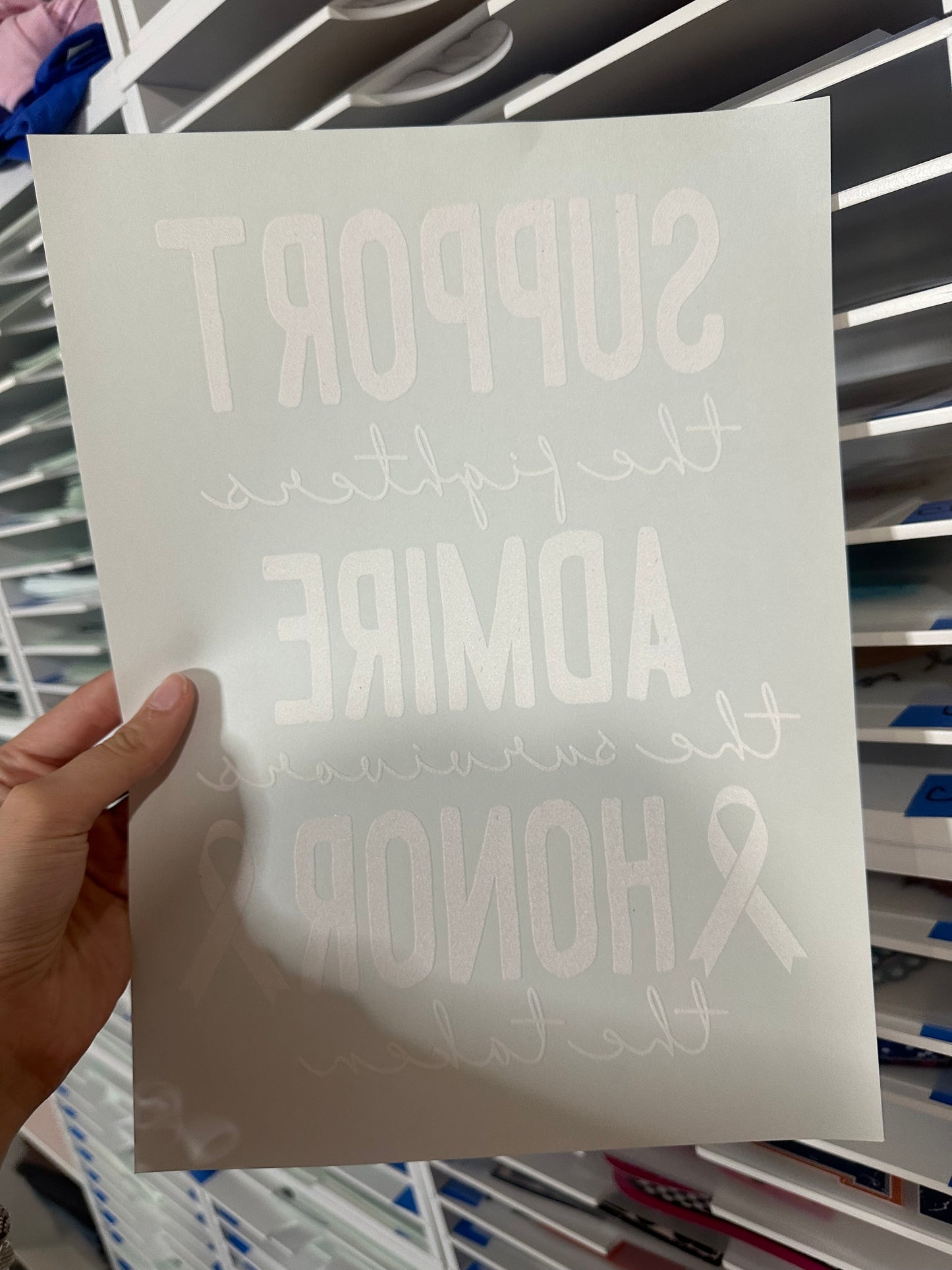 SINGLE COLOR SCREEN PRINT - SUPPORT ADMIRE HONOR M 39