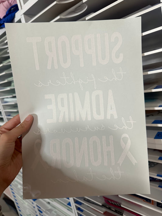 SINGLE COLOR SCREEN PRINT - SUPPORT ADMIRE HONOR M 39