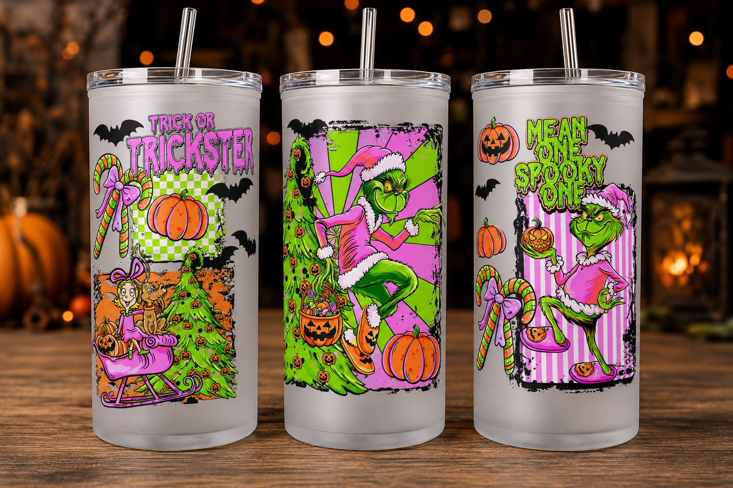 16oz UV CUP WRAP - TRICK OR TRICKSTER