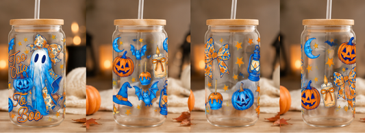 16OZ UV DTF CUP WRAPS - TOO CUTE TO BOO
