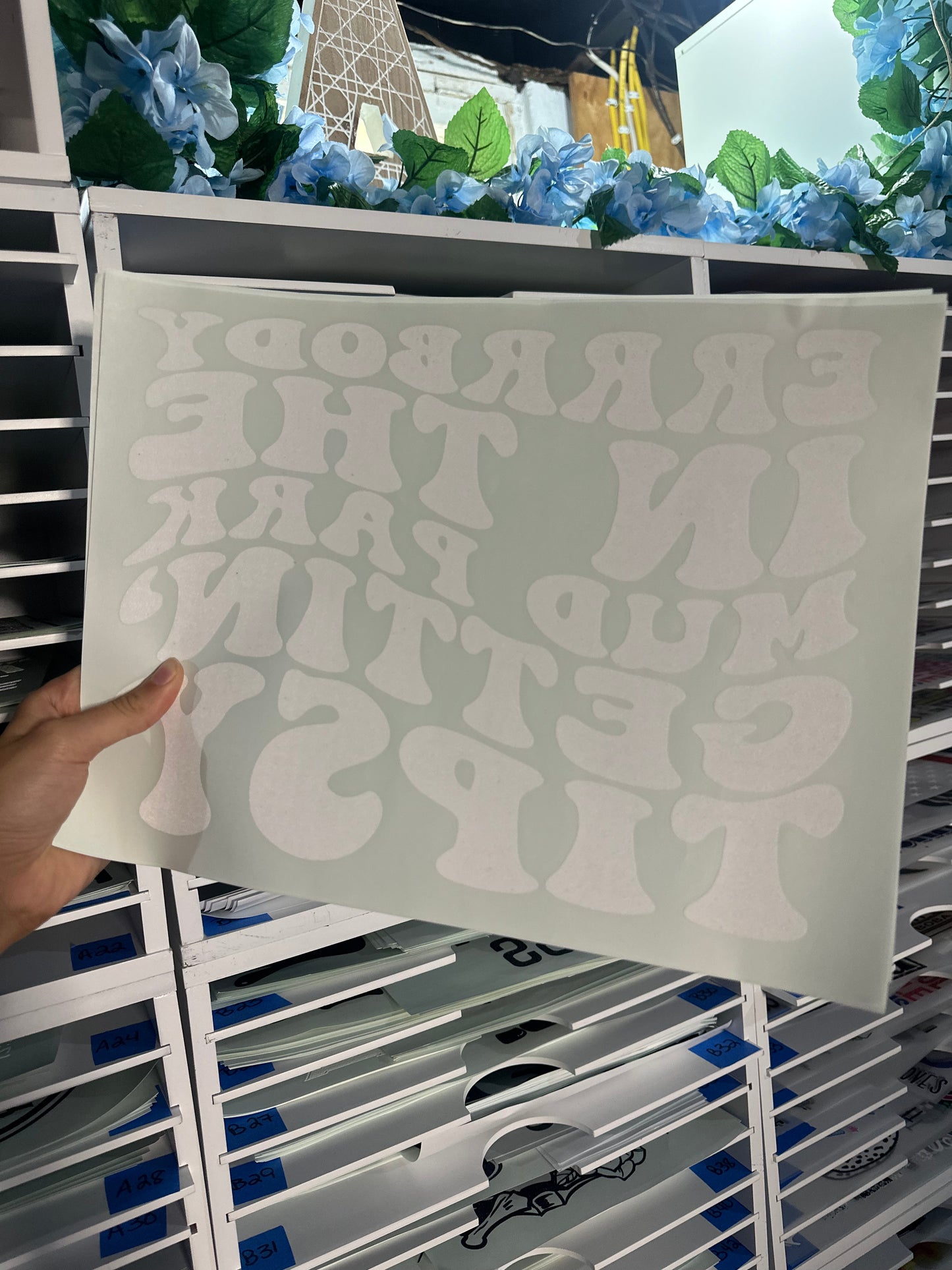 SINGLE COLOR SCREEN PRINT TRANSFERS - ERRBODY IN THE MUD PARK GETTING TIPSY - M 35