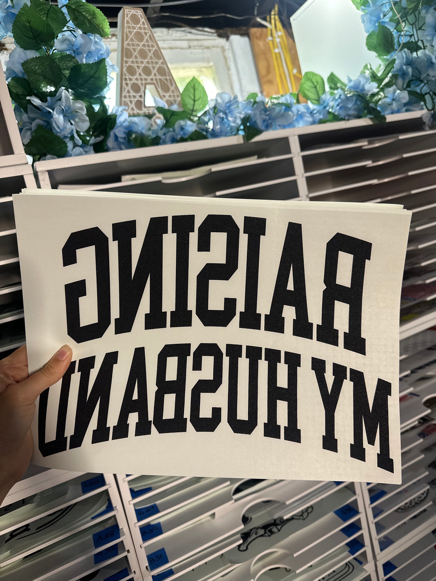 SINGLE COLOR SCREEN PRINT - RAISING MY HUSBAND - M4