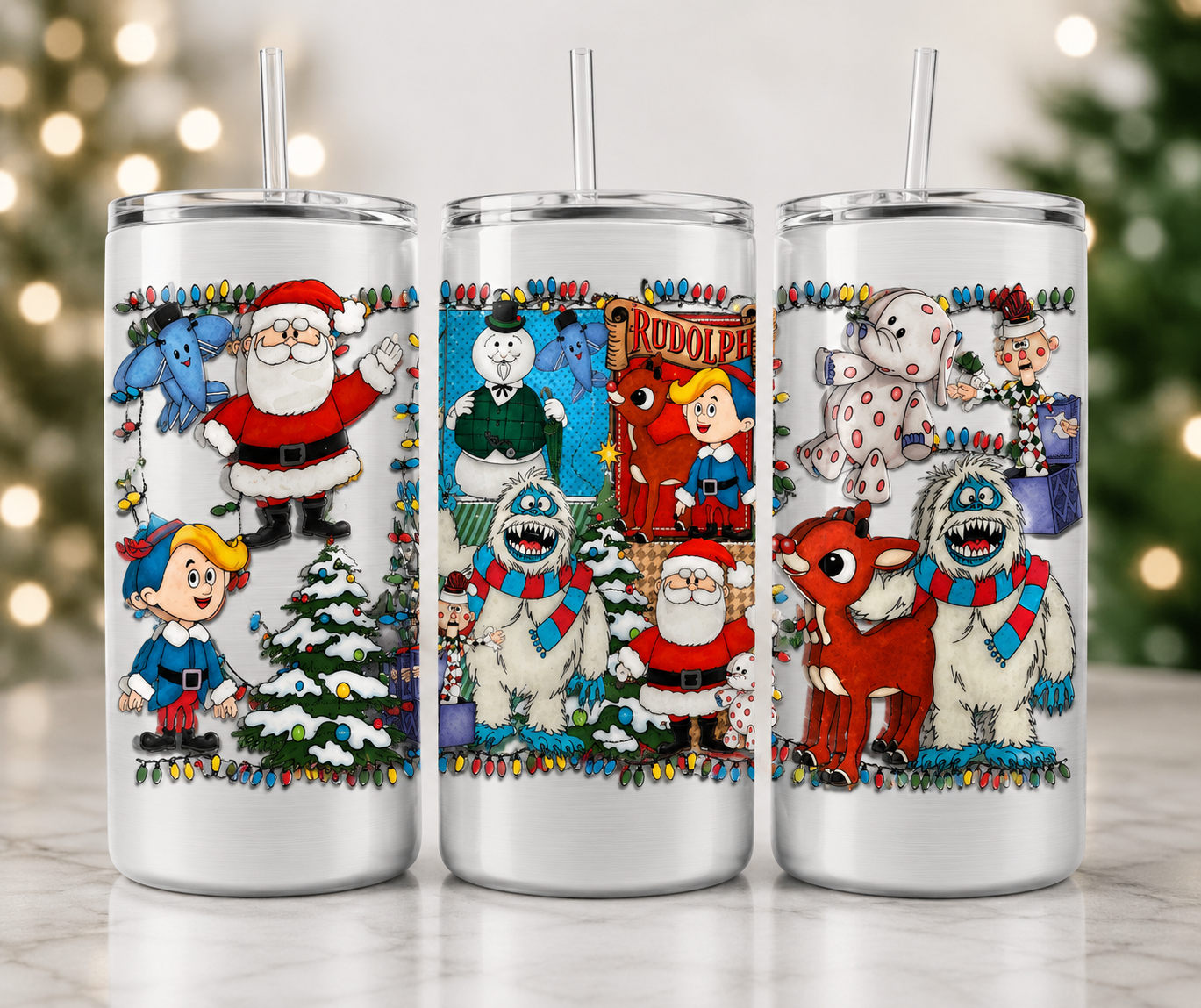 16oz UV CUP WRAP - Snowman