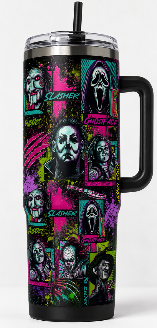 40oz CUP WRAP - 6 HORROR