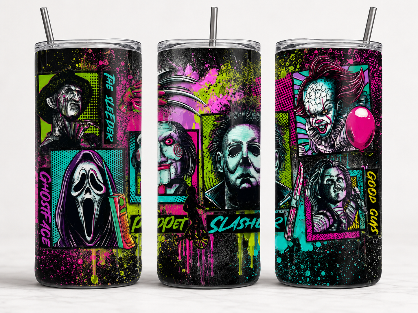 16oz CUP WRAP - 6 HORROR