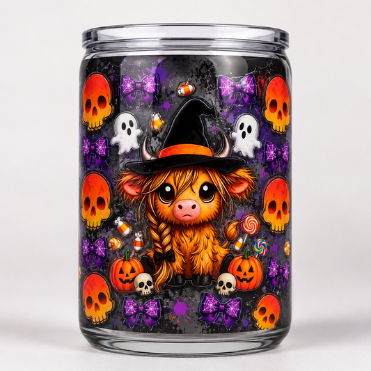 16oz CUP WRAP - COW PUMPKIN